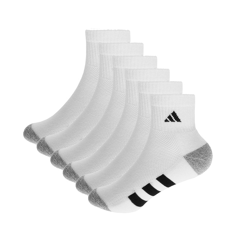 ADIDAS-YOUTH CUSHIONED 6-PACK QUARTER - available at RUBINO  