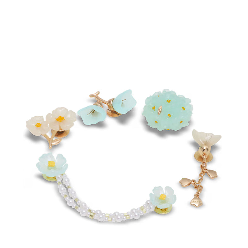 CROCS-BLUE DAINTY FLORAL - available at RUBINO  