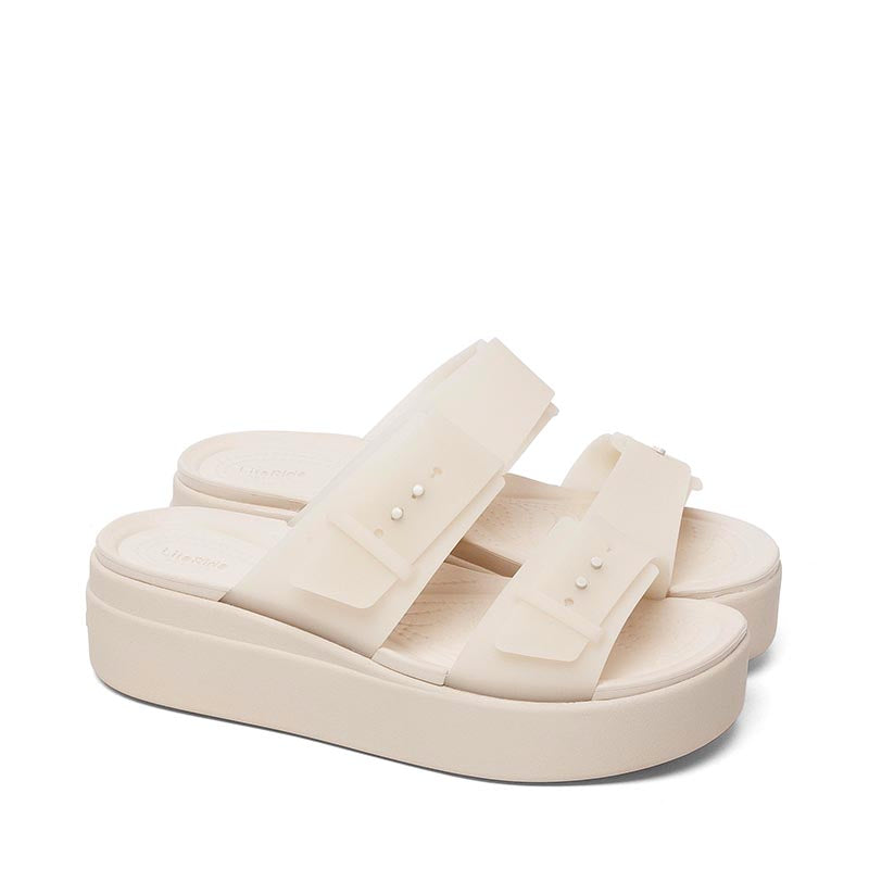 CROCS-BROOKLYN BUCKLE LOW WEDGE - available at RUBINO  