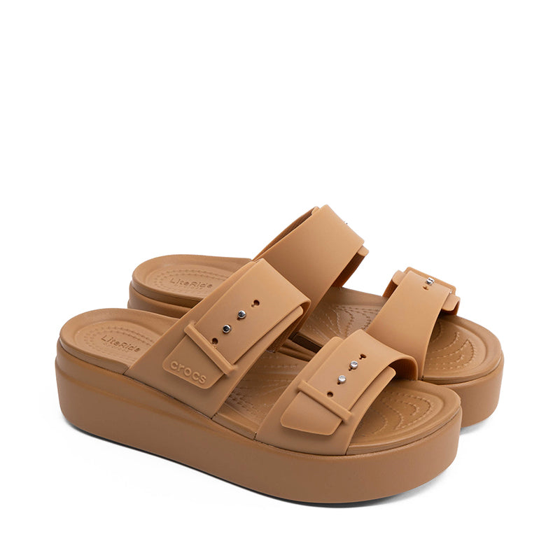 CROCS-BROOKLYN BUCKLE LOW WEDGE - available at RUBINO  