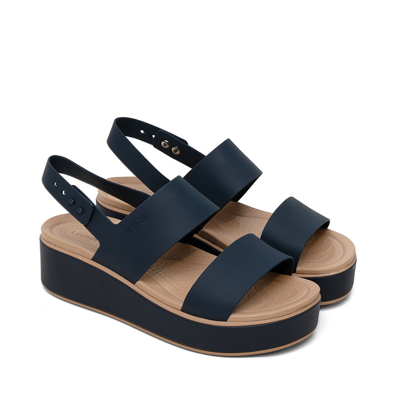 CROCS-BROOKLYN LOW WRAP WEDGE - available at RUBINO  