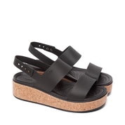 CROCS-BROOKLYN STRAP CORK WEDGE - available at RUBINO  