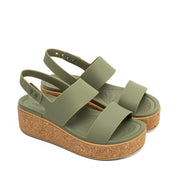 CROCS-BROOKLYN STRAP CORK WEDGE - available at RUBINO  