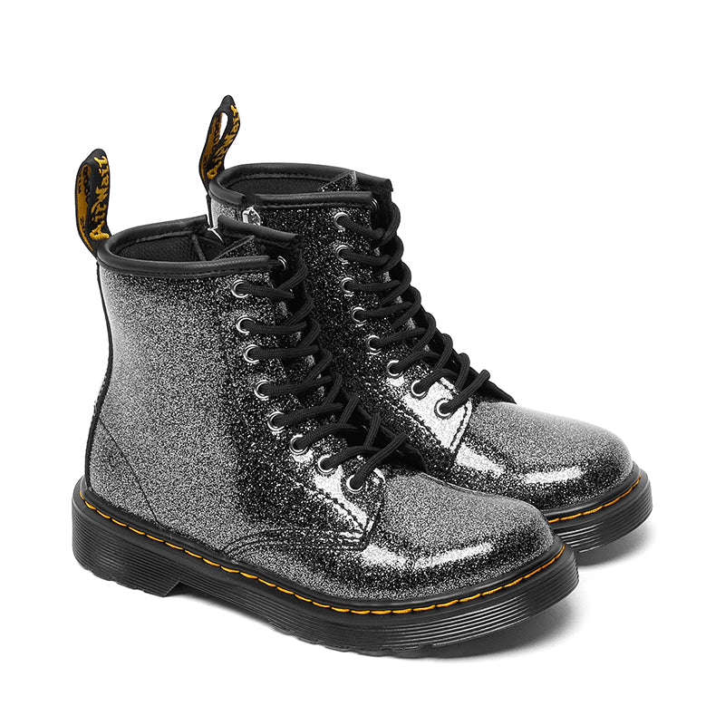 Dr. Martens Collection 1460 Bottes à paillettes vernies pour enfant Dr. Martens Collection 1460 Bottes à paillettes vernies pour enfant