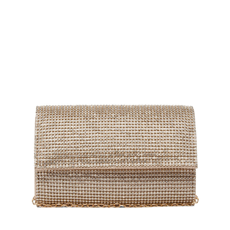 KELLY & KATIE-K&K RHINESTONE CLUTCH - available at RUBINO  