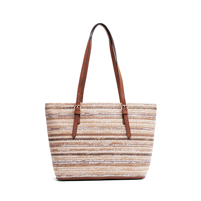 KELLY & KATIE-WOVEN STRIPE TOTE - available at RUBINO  