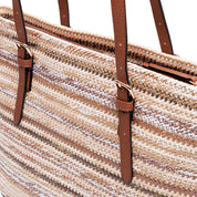 KELLY & KATIE-WOVEN STRIPE TOTE - available at RUBINO  