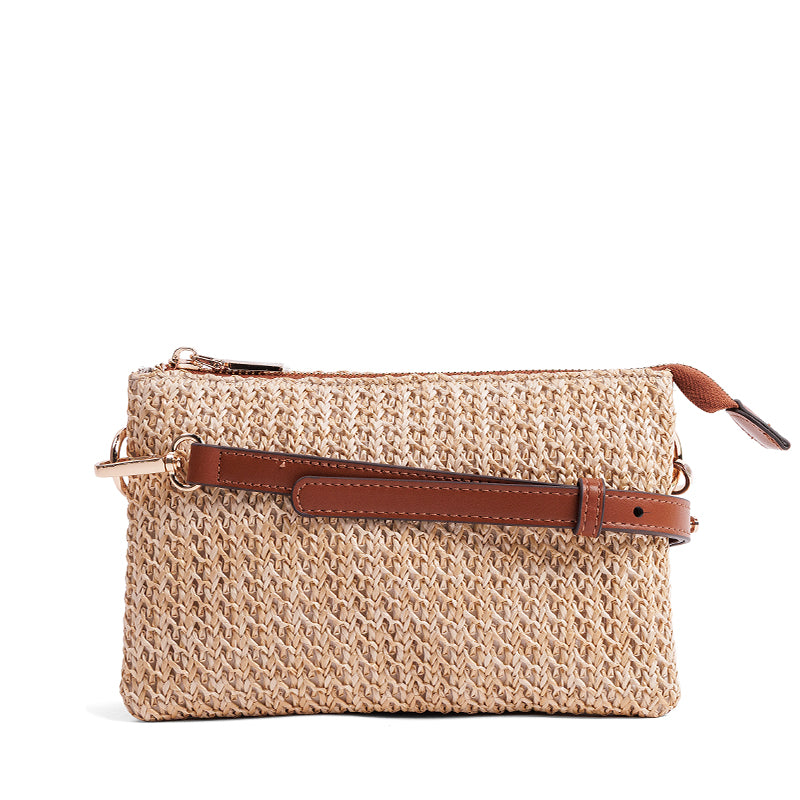 RUBINO-SIMPLICITY RAFFIA CROSSBODY - available at RUBINO  