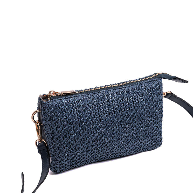 RUBINO-SIMPLICITY RAFFIA CROSSBODY - available at RUBINO  