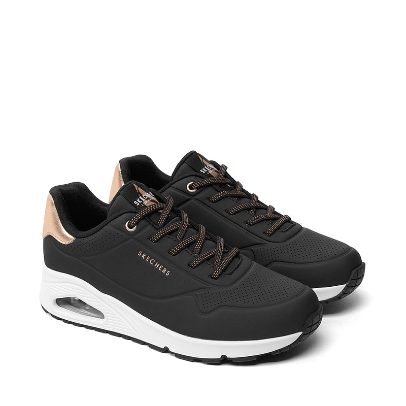 SKECHERS-UNO SHIMMER AWAY SLIP - available at RUBINO  