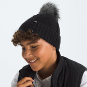 THE NORTH FACE-LINED OH MEGA FUR POM BEANIE K - available at RUBINO  