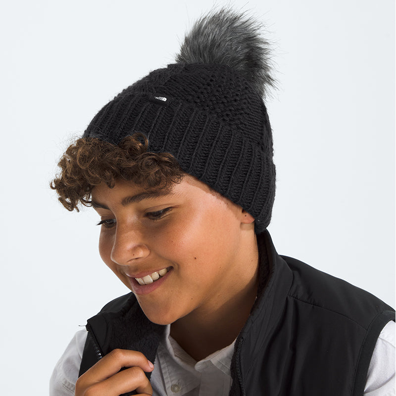 THE NORTH FACE-LINED OH MEGA FUR POM BEANIE K - available at RUBINO  