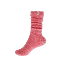 RIB KNIT SLOUCHY CREW SOCK W - PINK / M (5-10) / Accessories - UGG
